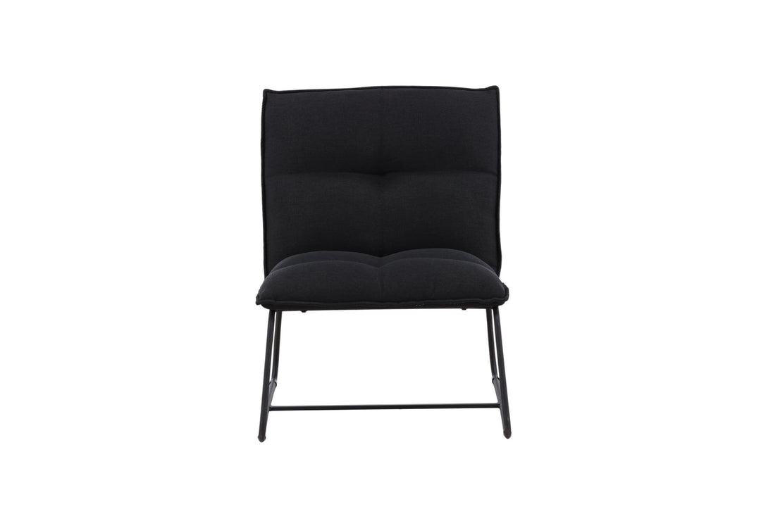 Venture Home Madison Single Sofa - Black / Black Linen