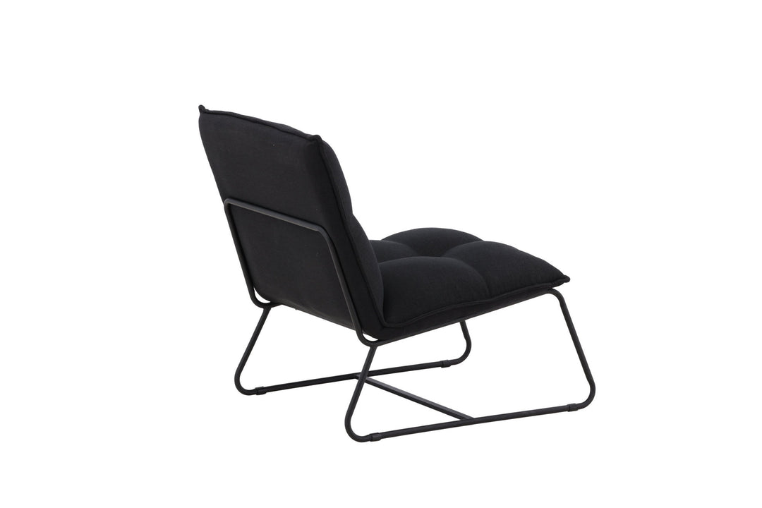 Venture Home Madison Single Sofa - Black / Black Linen