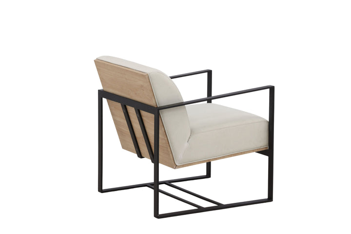 Venture Home Kansas Single Sofa - Black / Offwhite Linen