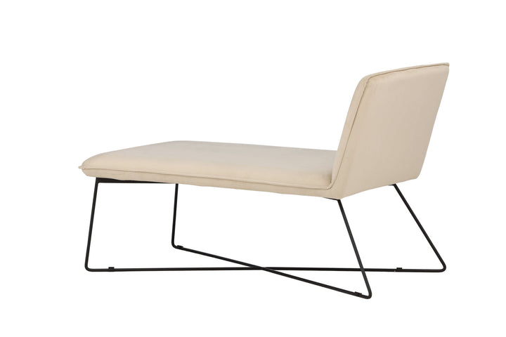 Venture Home X-lounge Daybed - Black / Beige Velvet