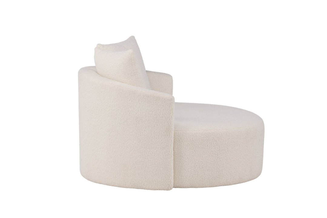 Venture Home Kelso Sofa - Wood / White Teddy