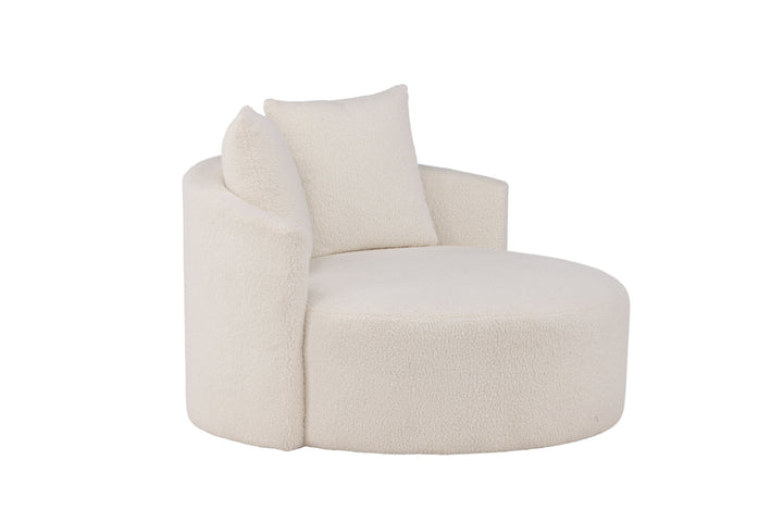 Venture Home Kelso Sofa - Wood / White Teddy