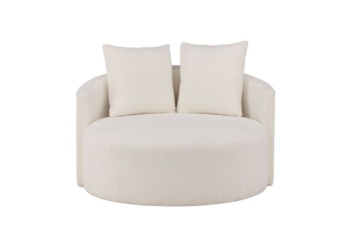 Venture Home Kelso Sofa - Wood / White Teddy
