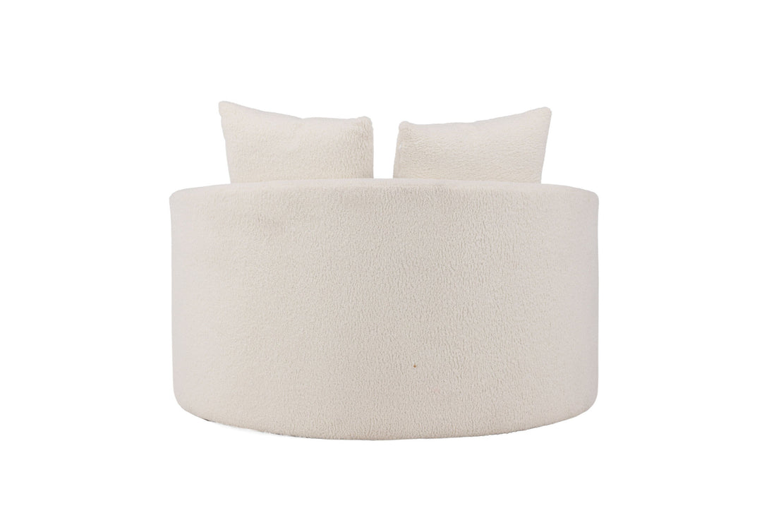 Venture Home Kelso Sofa - Wood / White Teddy