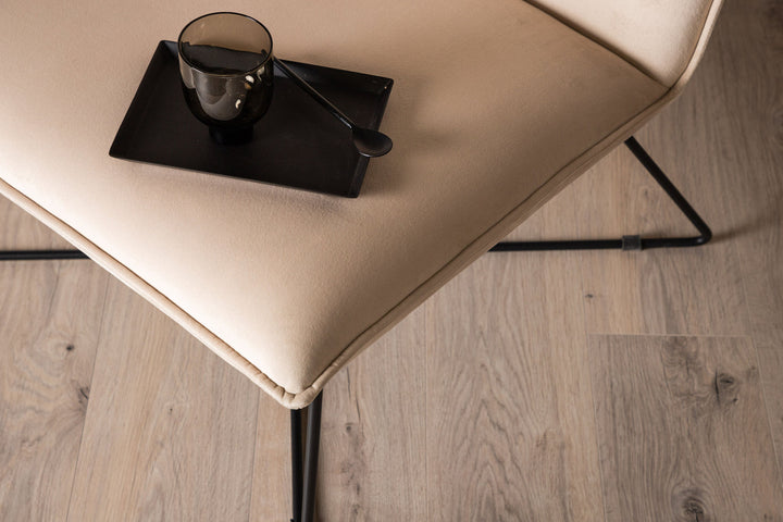 Venture Home X-lounge Single Sofa - Black / Off White Velvet