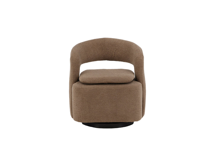Venture Home Laurel Single Sofa - Black / Brown Boucle
