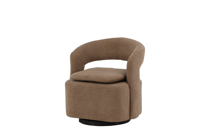 Venture Home Laurel Single Sofa - Black / Brown Boucle