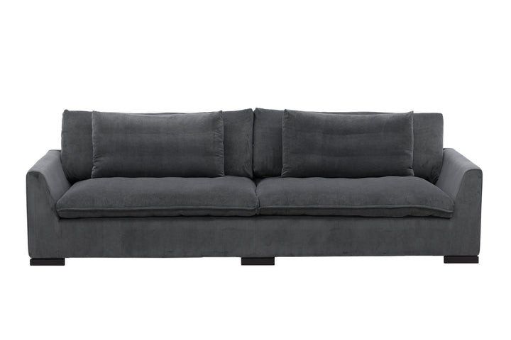 Venture Home Durham Sofa - Wood / Dark Grey Corduroy