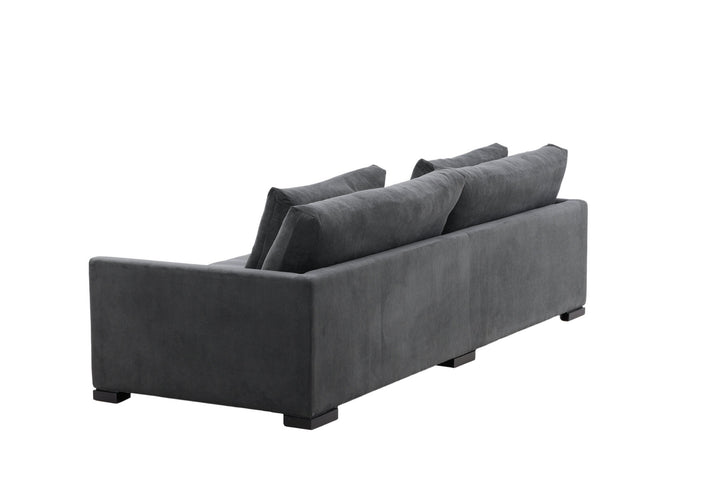 Venture Home Durham Sofa - Wood / Dark Grey Corduroy