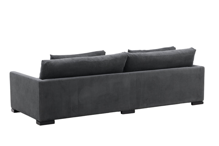 Venture Home Durham Sofa - Wood / Dark Grey Corduroy