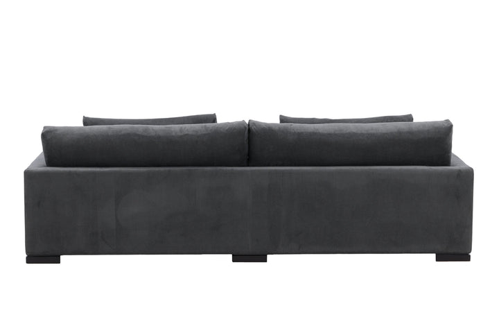 Venture Home Durham Sofa - Wood / Dark Grey Corduroy
