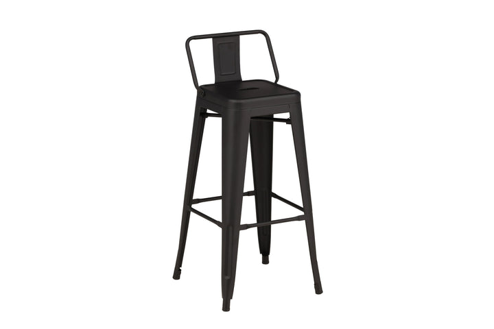 Venture Home Tempe Bar Chair 4-pack - Matte black / Metal