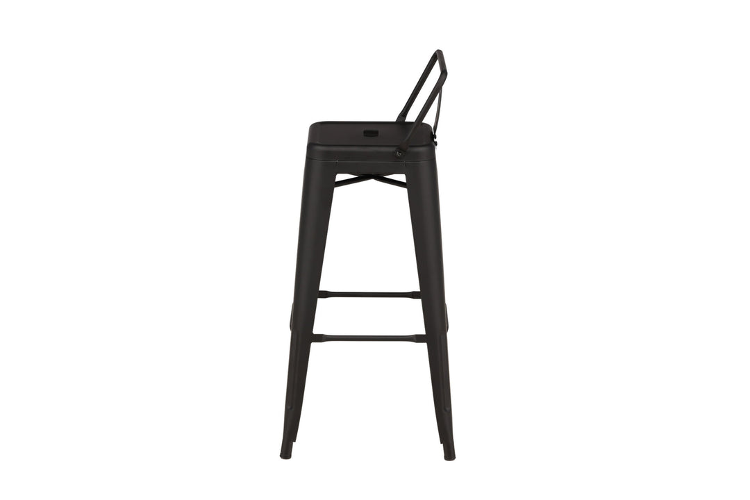 Venture Home Tempe Bar Chair 4-pack - Matte black / Metal