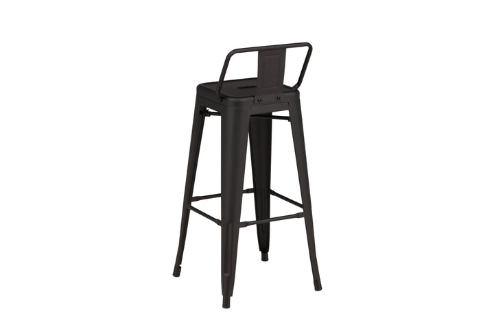Venture Home Tempe Bar Chair 4-pack - Matte black / Metal