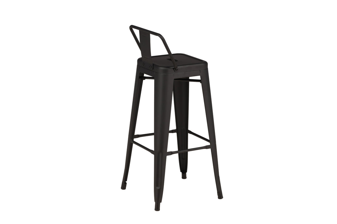 Venture Home Tempe Bar Chair 4-pack - Matte black / Metal