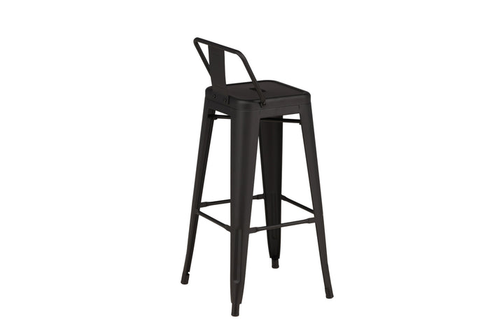 Venture Home Tempe Bar Chair 4-pack - Matte black / Metal