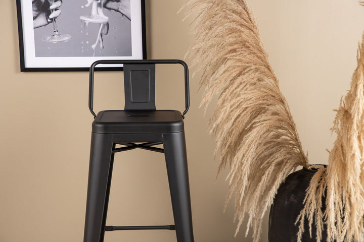 Venture Home Tempe Bar Chair 4-pack - Matte black / Metal