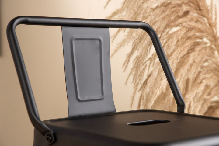 Venture Home Tempe Bar Chair 4-pack - Matte black / Metal