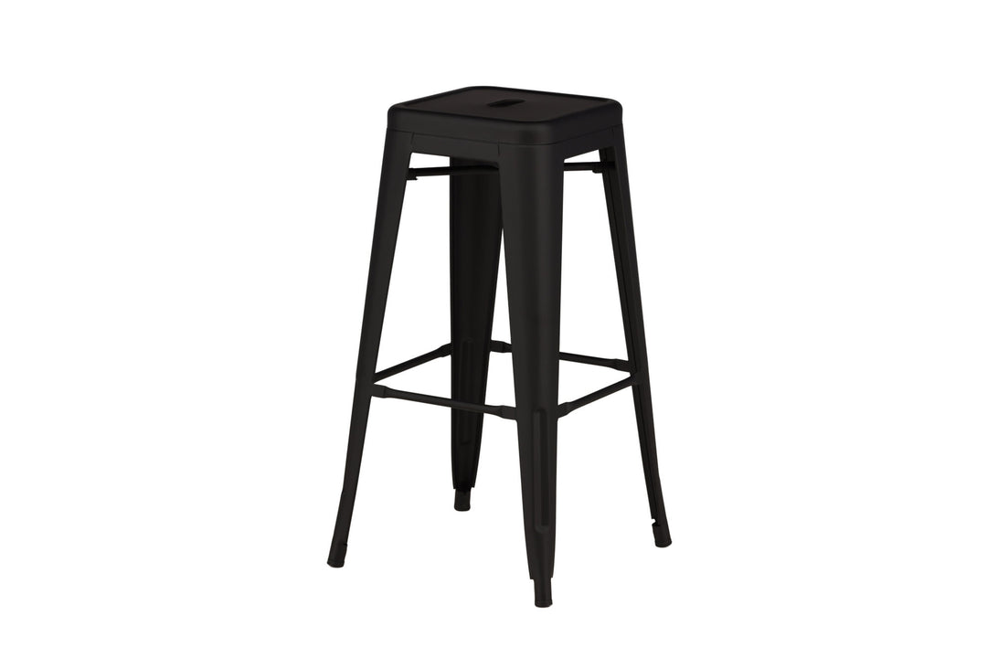 Venture Home Tempe Bar Chair 4-pack - Matte black / Metal