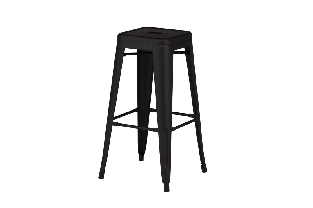 Venture Home Tempe Bar Chair 4-pack - Matte black / Metal