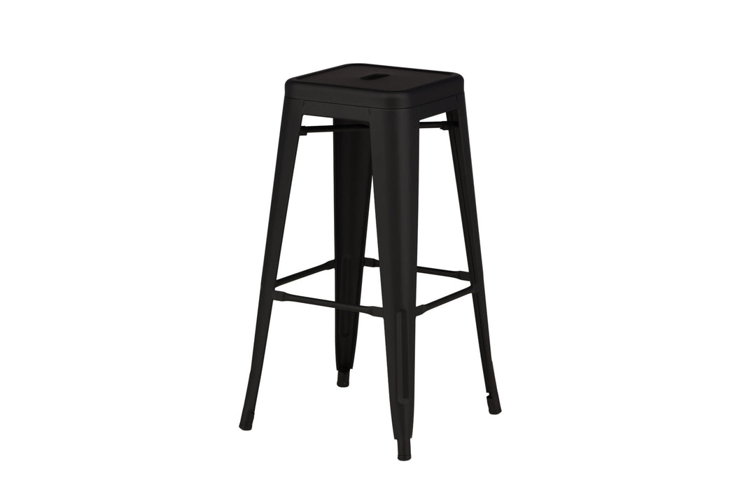 Venture Home Tempe Bar Chair 4-pack - Matte black / Metal