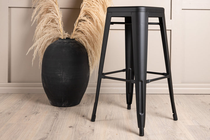 Venture Home Tempe Bar Chair 4-pack - Matte black / Metal