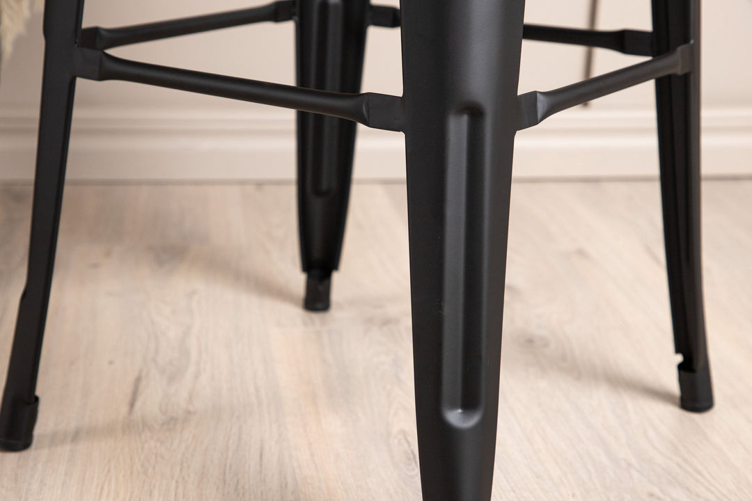 Venture Home Tempe Bar Chair 4-pack - Matte black / Metal