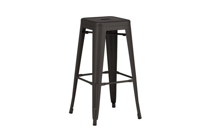 Venture Home Tempe Bar Chair 4-pack - Dark Grey / Metal