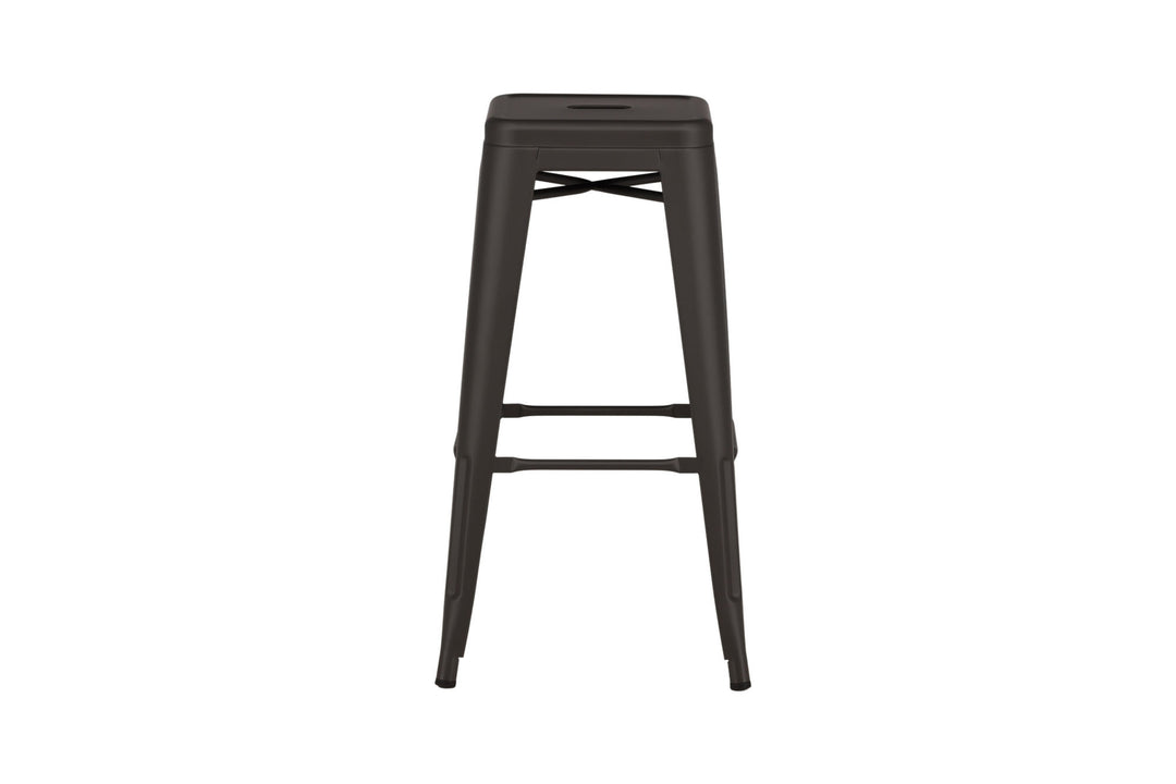 Venture Home Tempe Bar Chair 4-pack - Dark Grey / Metal