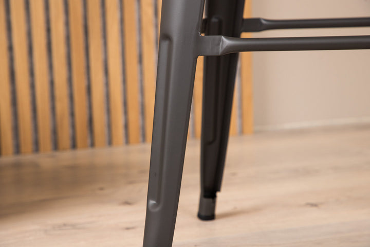 Venture Home Tempe Bar Chair 4-pack - Dark Grey / Metal