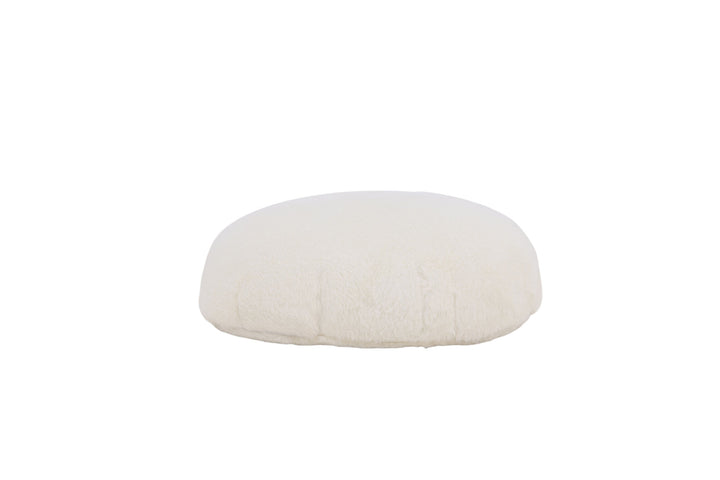 Venture Home Ruston Ottoman/Pouf - / White Lambswool