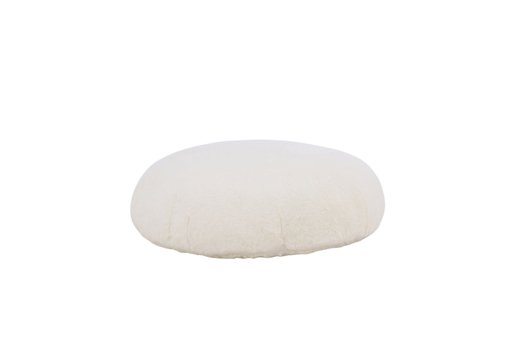 Venture Home Ruston Ottoman/Pouf - / White Lambswool