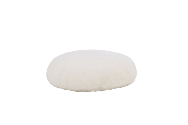 Venture Home Ruston Ottoman/Pouf - / White Lambswool