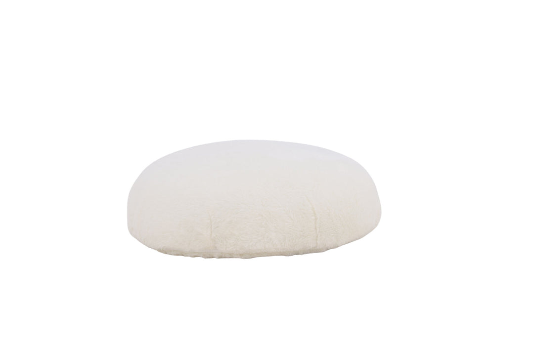 Venture Home Ruston Ottoman/Pouf - / White Lambswool