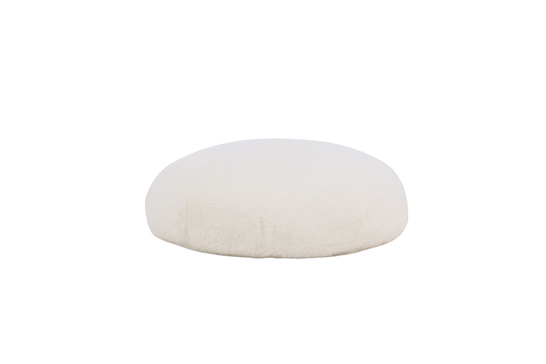 Venture Home Ruston Ottoman/Pouf - / White Lambswool
