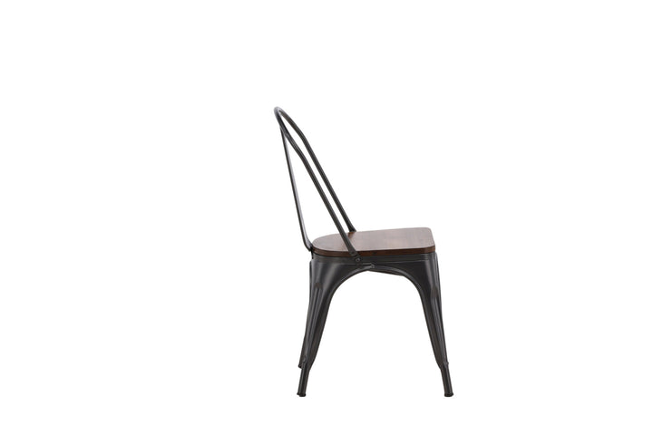 Venture Home Tempe Dining Chair 2-pack - Dark grey / Dark Brown MDF
