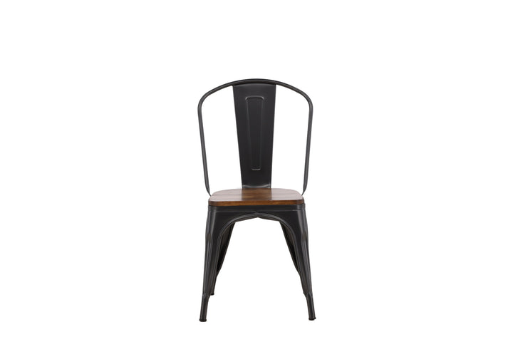 Venture Home Tempe Dining Chair 2-pack - Dark grey / Dark Brown MDF