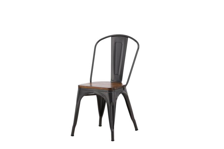 Venture Home Tempe Dining Chair 2-pack - Dark grey / Dark Brown MDF