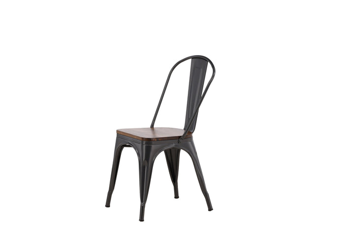 Venture Home Tempe Dining Chair 2-pack - Dark grey / Dark Brown MDF