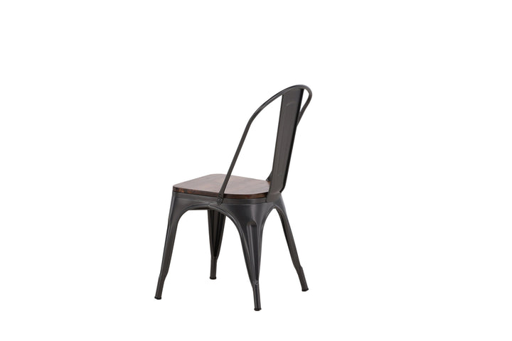 Venture Home Tempe Dining Chair 2-pack - Dark grey / Dark Brown MDF