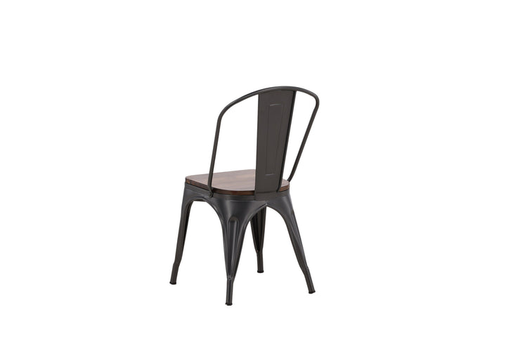 Venture Home Tempe Dining Chair 2-pack - Dark grey / Dark Brown MDF