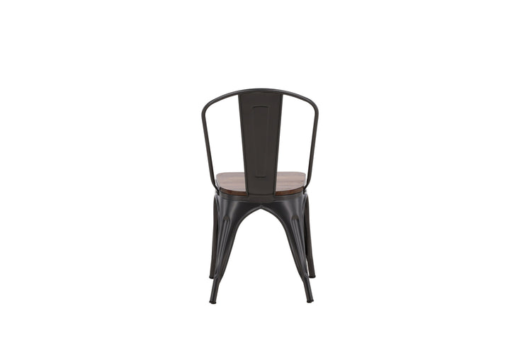 Venture Home Tempe Dining Chair 2-pack - Dark grey / Dark Brown MDF