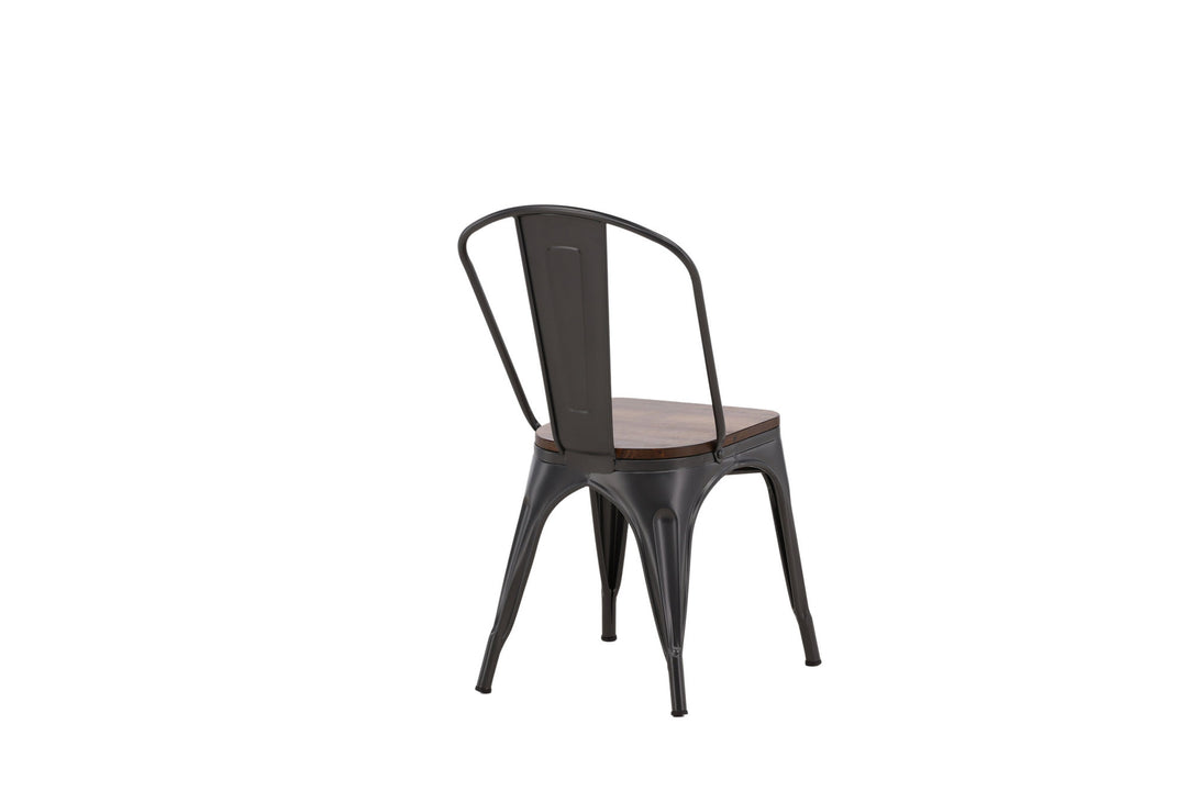 Venture Home Tempe Dining Chair 2-pack - Dark grey / Dark Brown MDF