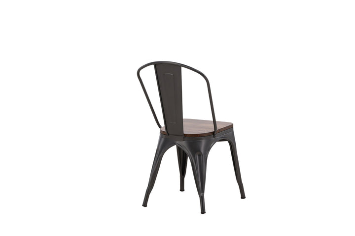 Venture Home Tempe Dining Chair 2-pack - Dark grey / Dark Brown MDF