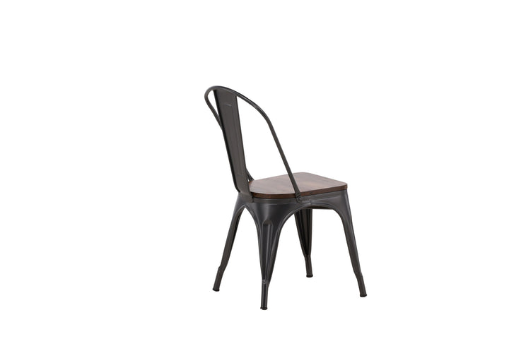 Venture Home Tempe Dining Chair 2-pack - Dark grey / Dark Brown MDF