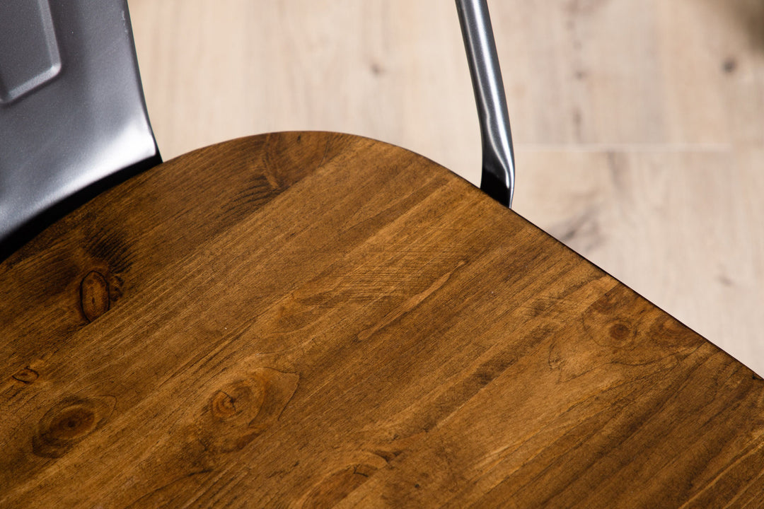 Venture Home Tempe Dining Chair 2-pack - Dark grey / Dark Brown MDF