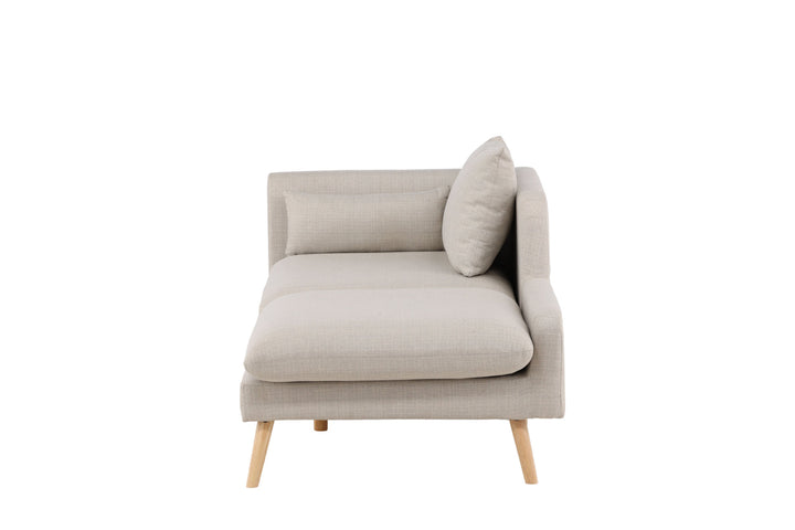 Venture Home Tacoma Sofa - Light woodlook / Linen fabric