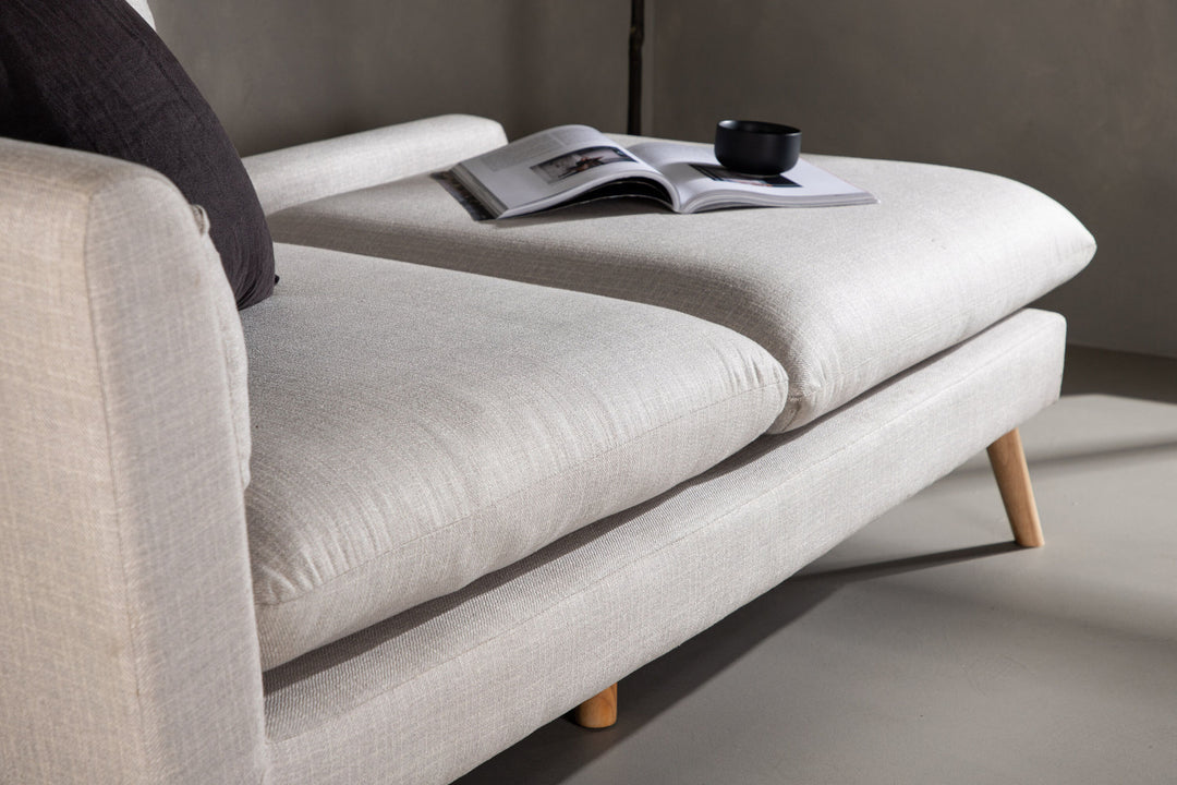 Venture Home Tacoma Sofa - Light woodlook / Linen fabric