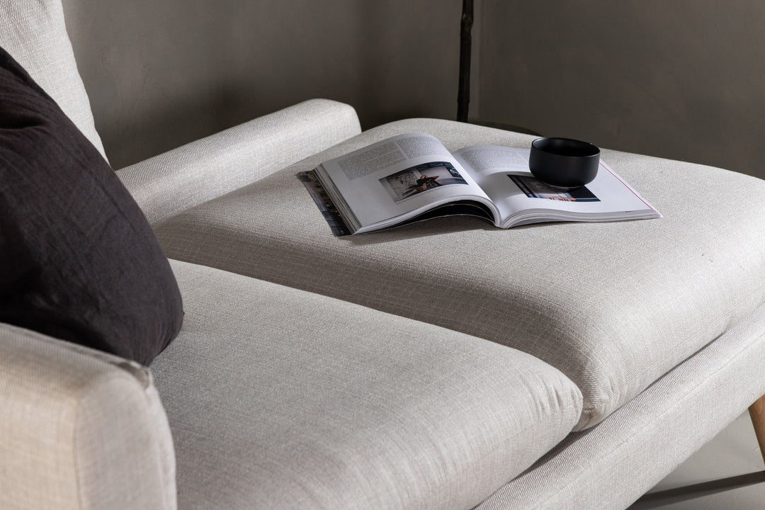 Venture Home Tacoma Sofa - Light woodlook / Linen fabric