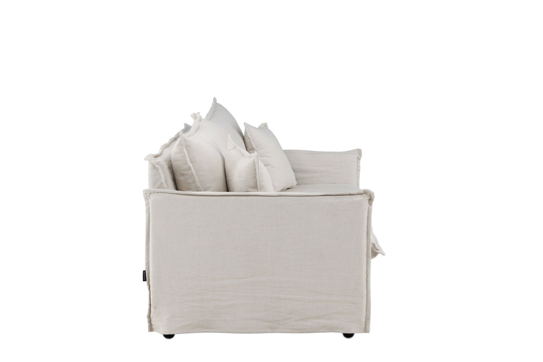 Venture Home Nova Sofa - Wood / Beige Linen